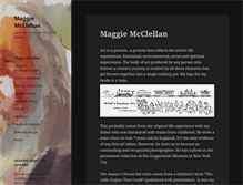 Tablet Screenshot of maggiemcclellan.com
